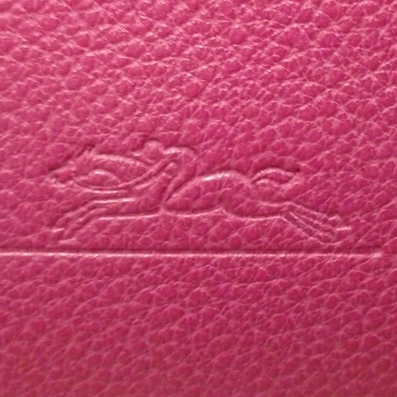 Longchamp Pink Pebbled Leather Hobo Bag  EUC - Picture 6 of 13